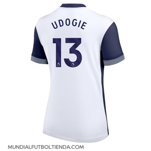 Camiseta Tottenham Hotspur Destiny Udogie #13 Primera Equipación Replica 2024-25 para mujer mangas cortas